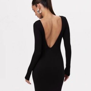 Naked Wardrobe Open Back Midi Dress